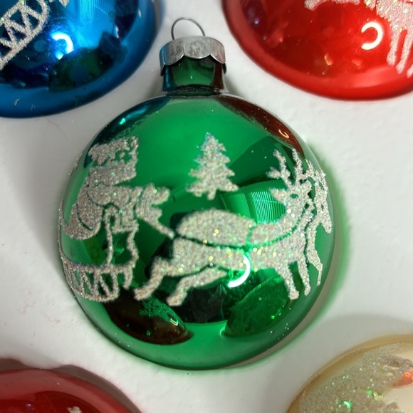 CHRISTMAS GLASS ORNAMENTS (VINTAGE) - Picture 4 of 8
